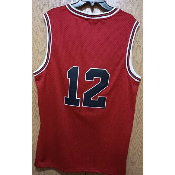 Michael Jordan (Mitchell/Ness)-(Bulls)-(Jersey)-(Red)-(Good Condition)-(XL)-$110 - Picture 5 of 9
